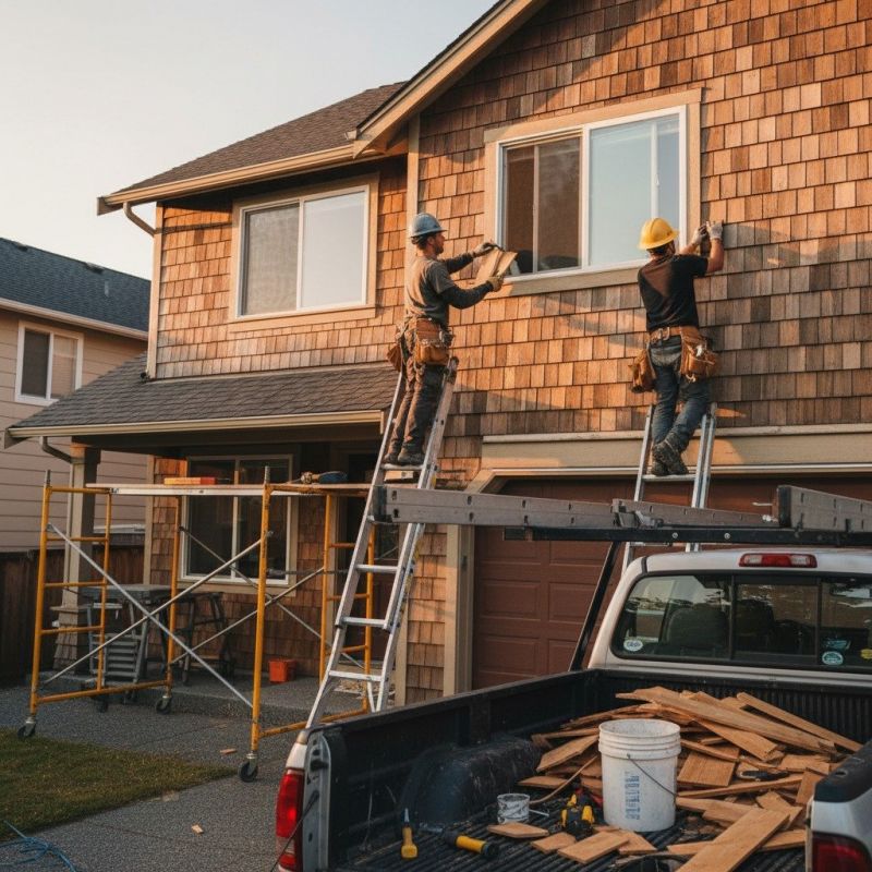 Wood Shake Siding Repair